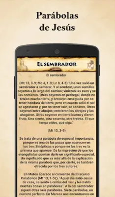 Parábolas de Jesús android App screenshot 0